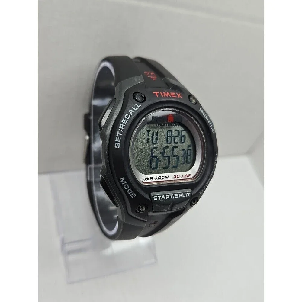 Timex Ironman Classic 30 Lap Watch 45mm Indiglo WR100M New Battery Quartz Mens